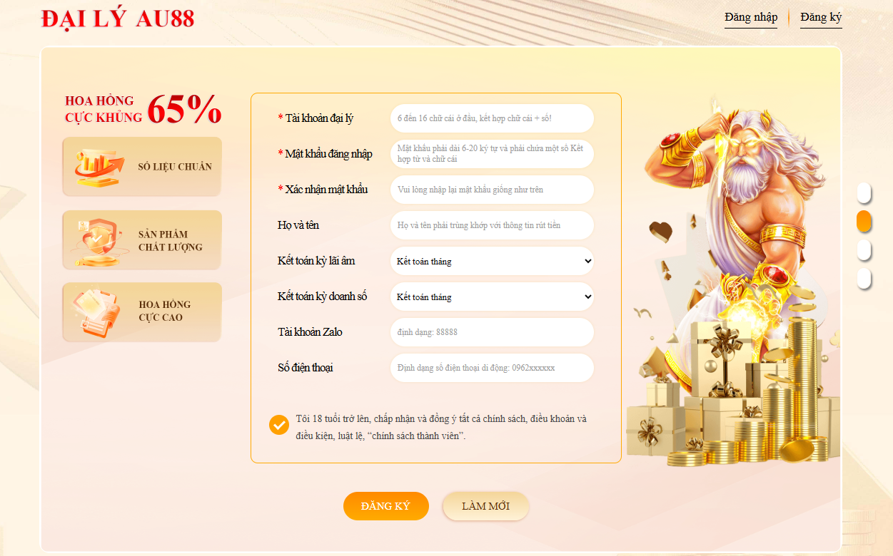AU88 - AU88.COM TRANG CHỦ ĐĂNG KÝ AU 88 TRANG CHÍNH THỨC 2026 32 Quy trình trở thành đại lý Au88 diễn ra vô cùng đơn giản.