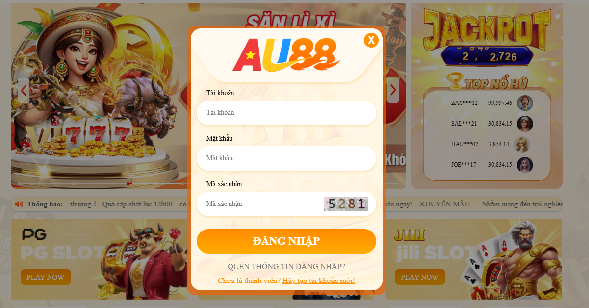 AU88 - AU88.COM TRANG CHỦ ĐĂNG KÝ AU 88 TRANG CHÍNH THỨC 2026 28 Quy trình đăng nhập/đăng ký tài khoản AU88 diễn ra đơn giản chỉ trong vòng vài thao tác