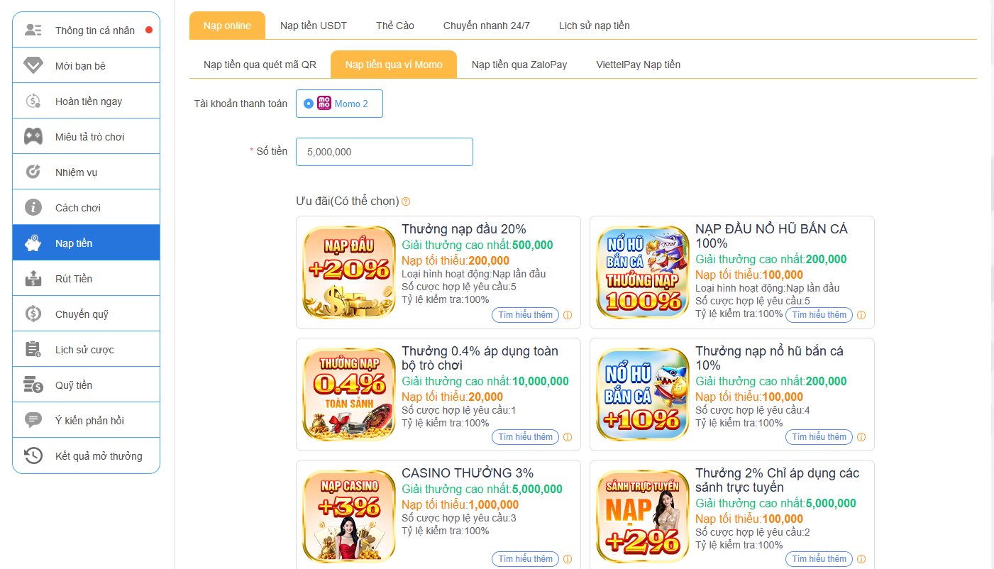 AU88 - AU88.COM TRANG CHỦ ĐĂNG KÝ AU 88 TRANG CHÍNH THỨC 2026 29 Quy trình nạp tiền vào nhà cái Au88